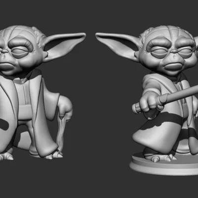 Mô hình Yoda phong cách Chibi đáng yêu (Star Wars 3D Print)
