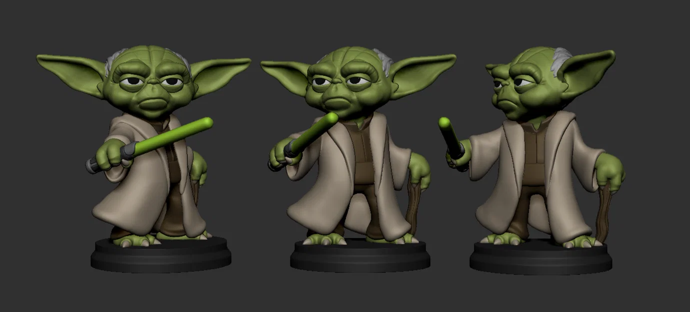Mô hình Yoda phong cách Chibi đáng yêu (Star Wars 3D Print) - Image 5