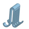 Giá treo squeegee & giá treo khăn cho cửa kính phòng tắm - Thumbnail 1