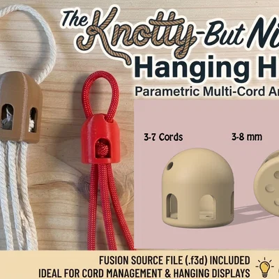 Ngàm treo nhiều dây Parametric (Hanging Hub) – Multi-Cord Anchor