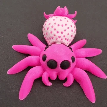 Nhện nhảy dâu tây – articulated flexi toy