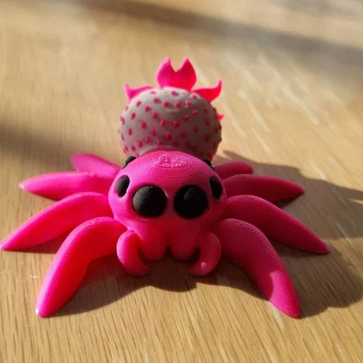 Nhện nhảy dâu tây – articulated flexi toy