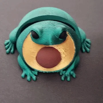 Đồ chơi fidget ếch bơ articulated print-in-place (in 3D)