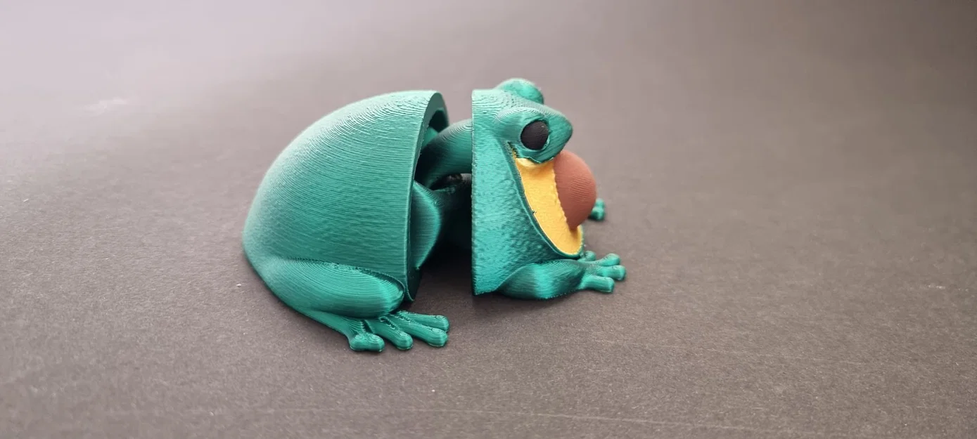Đồ chơi fidget ếch bơ articulated print-in-place (in 3D) - Image 2