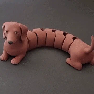 Chó Dachshund Flexi Khớp Nối (Articulated) Nhiều Màu