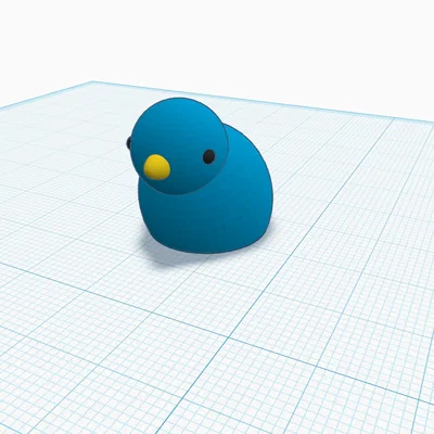Mô hình chú chim nhỏ đáng yêu dùng trang trí - File in 3D