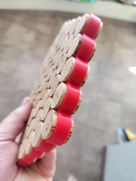 Miếng lót nồi nút bần rượu vang 2 mặt (remix parametric) - Image 3
