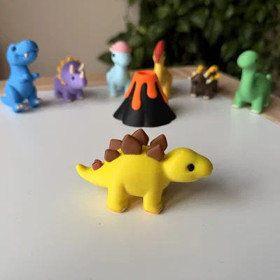 Stegosaurus dễ thương (phiên bản chibi)