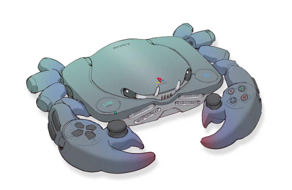 Playstacean – Mô hình cua gắn lên PlayStation One (PSone) - Image 3