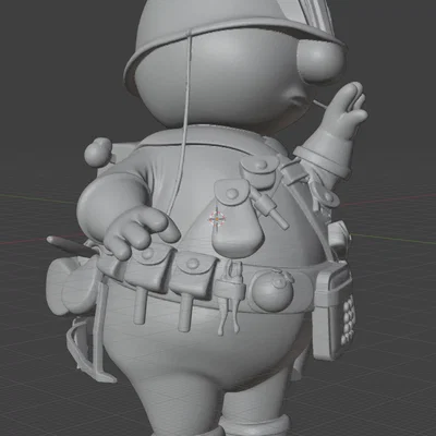 Mô hình 3D nhân vật Doozer từ Fraggle Rock - File in ấn chi tiết