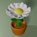 Cúc Daisy Trong Chậu Nhiều Phần (fusion360) - Thumbnail 1