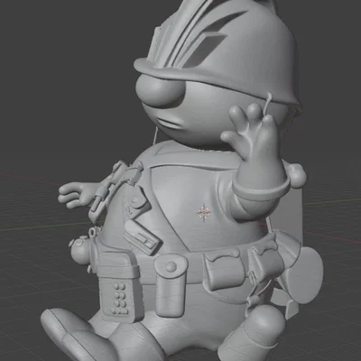 Mô hình nhân vật Doozer (Fraggle Rock) ngồi lái xe cực dễ thương
