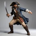 Mô hình 3D nhân vật cướp biển Pirate 3 (tỷ lệ 1:24) - Thumbnail 1