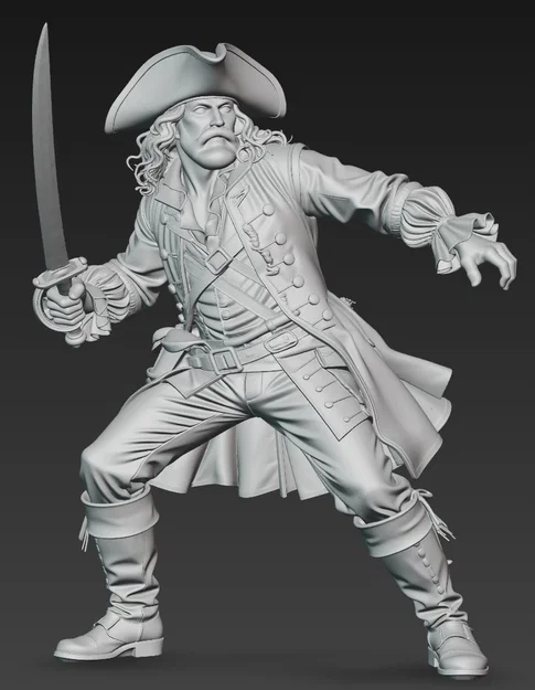 Mô hình 3D nhân vật cướp biển Pirate 3 (tỷ lệ 1:24) - Image 2