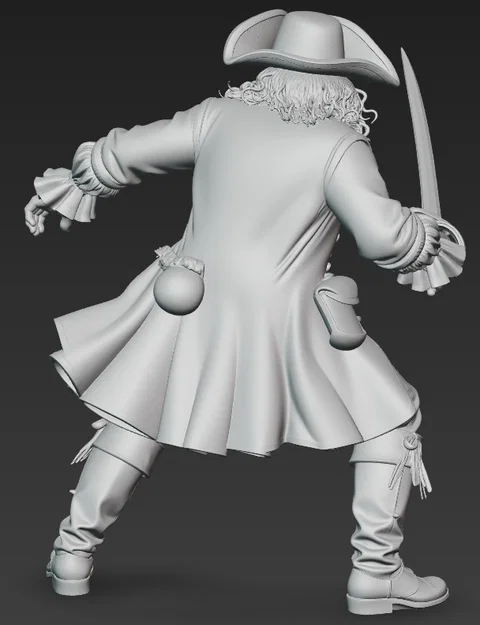 Mô hình 3D nhân vật cướp biển Pirate 3 (tỷ lệ 1:24) - Image 3