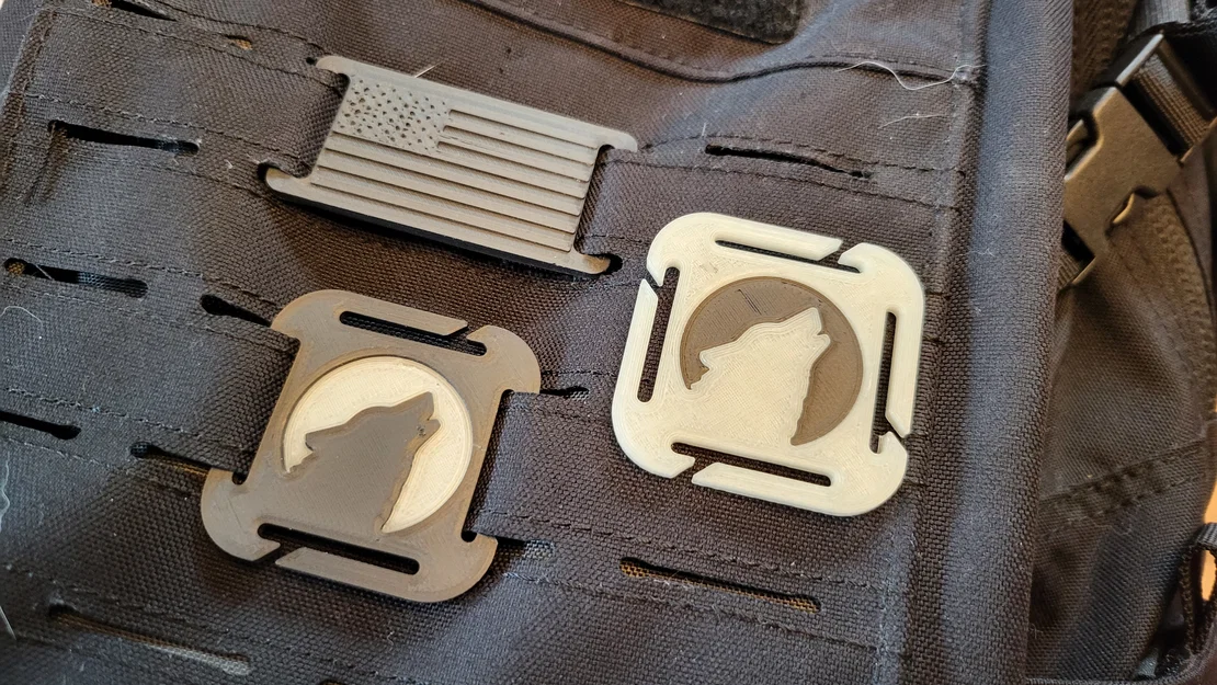 Tag MOLLE 2 Chiều - Sói (Wolf) - Image 1