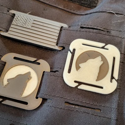 Tag MOLLE 2 Chiều - Sói (Wolf)