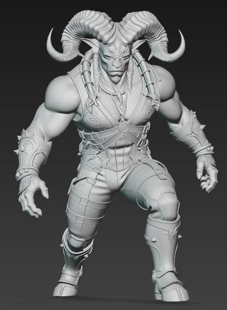 Mô hình Satyr 1 - Chiến binh thần thoại chi tiết cho in 3D - Image 2