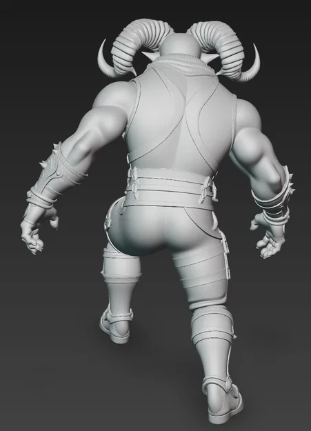 Mô hình Satyr 1 - Chiến binh thần thoại chi tiết cho in 3D - Image 3