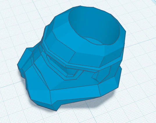 Ống cắm bút Stormtrooper phong cách Low Poly cho fan Star Wars - Image 2