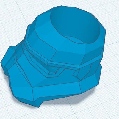 Ống cắm bút Stormtrooper phong cách Low Poly cho fan Star Wars