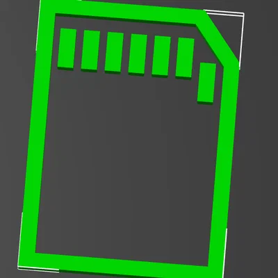 Mô hình tham chiếu bố cục thẻ SD cho thiết kế 3D
