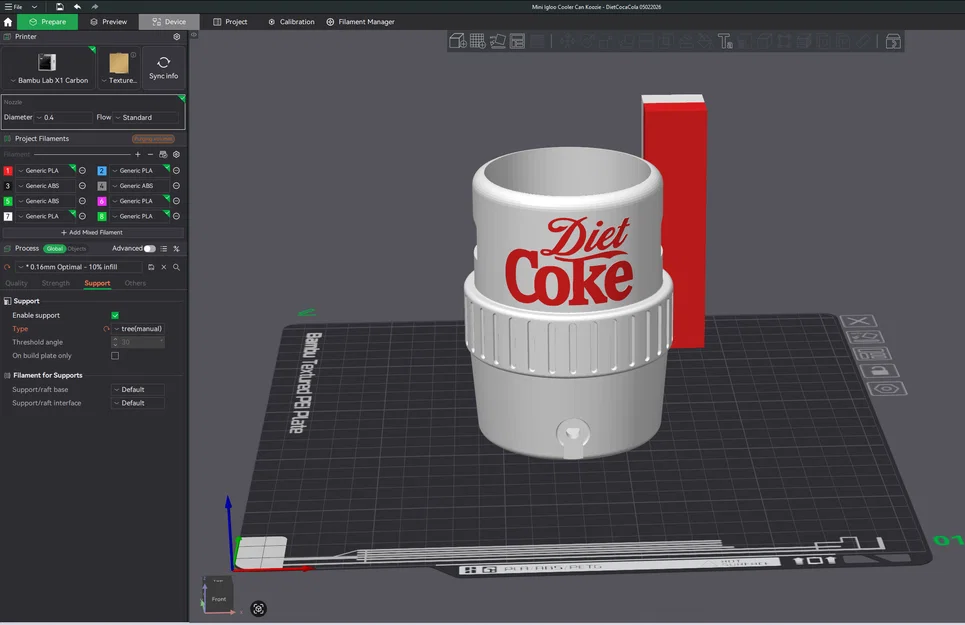 Ống giữ lạnh lon Mini Igloo – chủ đề Coka Cola & Diet Coka Cola - Image 3