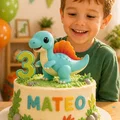 STL Cake Topper Spinosaurus Dễ Thương – Dễ In 3D Cho Sinh Nhật Bé - Thumbnail 1
