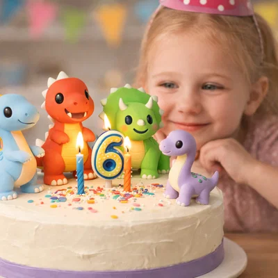 STL Cake Topper Spinosaurus Dễ Thương – Dễ In 3D Cho Sinh Nhật Bé