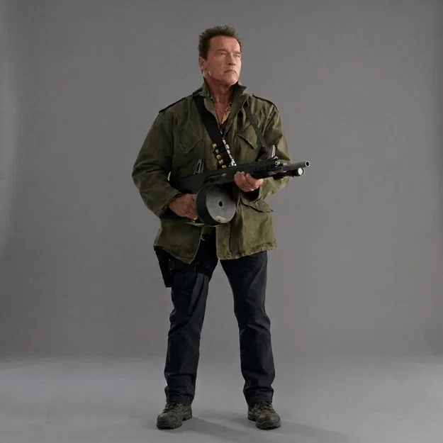 Mô hình súng Trench Mauser 3D cực chất từ phim The Expendables - Image 1