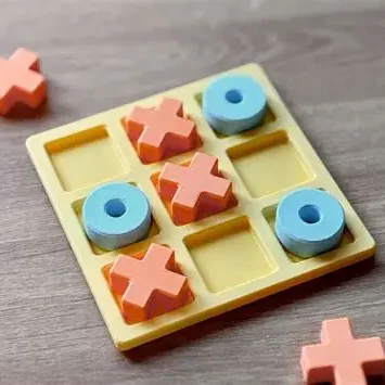 Bộ trò chơi cờ ca-rô Tic Tac Toe 3D in tại nhà cực xinh