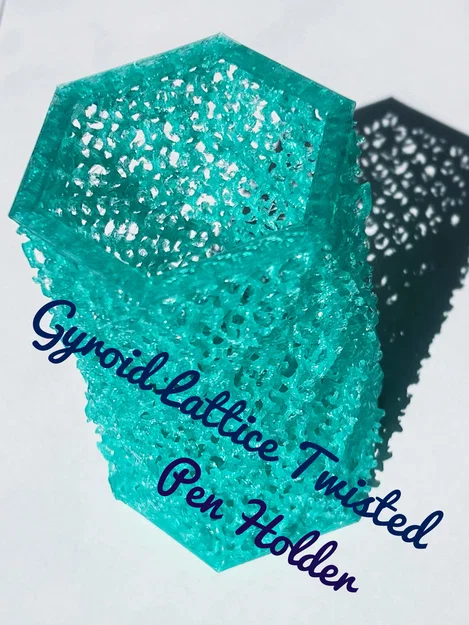 Ống Cắm Bút Gyroid Lattice Xoắn (Gyroid Lattice Twisted Pen Holder) - Image 1