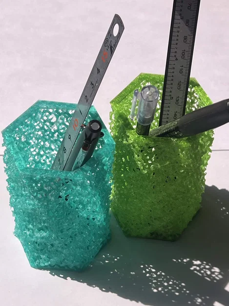 Ống Cắm Bút Gyroid Lattice Xoắn (Gyroid Lattice Twisted Pen Holder) - Image 3