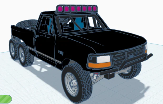 Mô hình xe Ford 6x6 Baja Truck in 3D đầy mạnh mẽ - Image 1