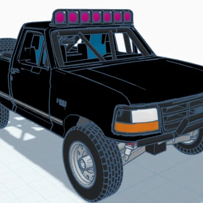 Mô hình xe Ford 6x6 Baja Truck in 3D đầy mạnh mẽ