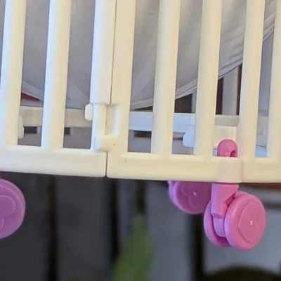 Bánh xe mini thay thế cho cũi Zuru My Mini Baby Crib (File in 3D)