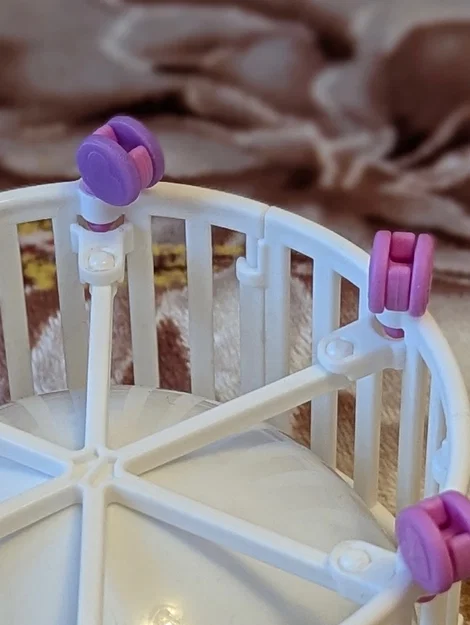 Bánh xe mini thay thế cho cũi Zuru My Mini Baby Crib (File in 3D) - Image 4