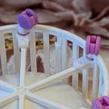 Bánh xe mini thay thế cho cũi Zuru My Mini Baby Crib (File in 3D) - Thumbnail 4