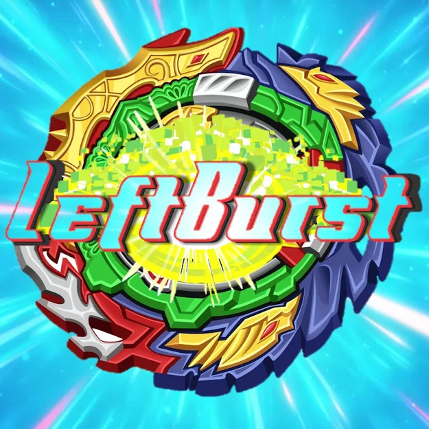 Mô hình Left Burst Beyblades - Thiết kế 3D cho trận đấu cực đỉnh - Image 1