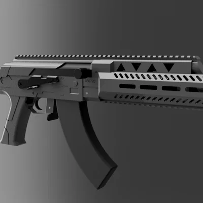Sci-fi airsoft AK – Bộ body kit in 3D có báng gập