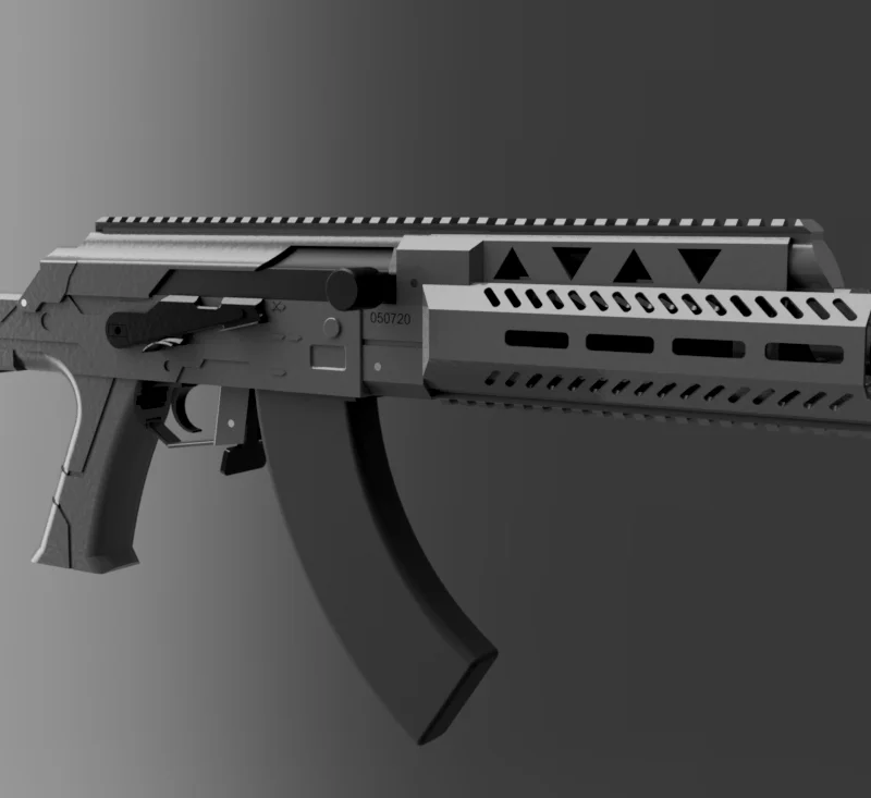 Sci-fi airsoft AK – Bộ body kit in 3D có báng gập
