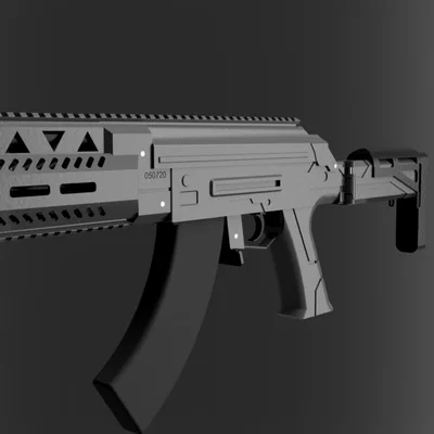 Sci-fi airsoft AK – Bộ body kit in 3D có báng gập