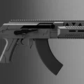 Sci-fi airsoft AK – Bộ body kit in 3D có báng gập - Thumbnail 5