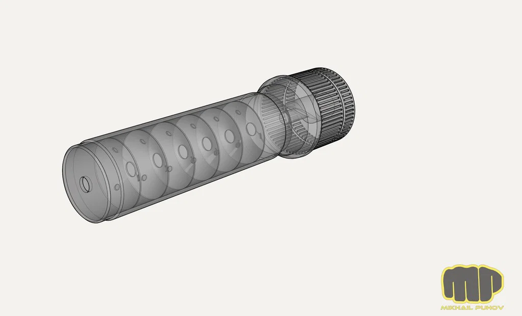 Mô hình giảm thanh cho AK47, AKM, AKSU, AK74 in 3D - Image 1