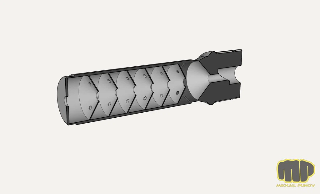 Mô hình giảm thanh cho AK47, AKM, AKSU, AK74 in 3D - Image 7