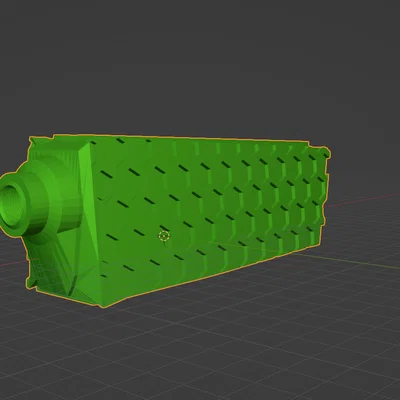 Ống giảm thanh HexWaf cho súng Airsoft in 3D cực ngầu