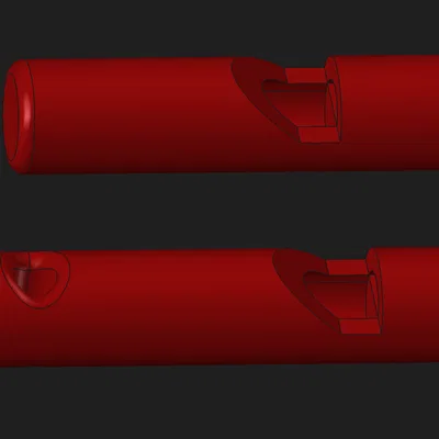 Còi cầm tay Fipple Whistle - Mẫu còi in 3D siêu tiện lợi