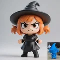 Chibi Angry Witch – Phù thủy chibi đang giận (mẫu 3D) - Thumbnail 1
