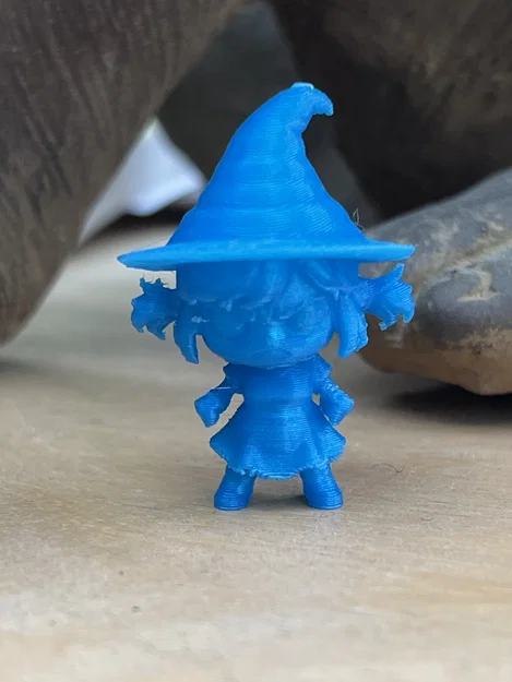 Chibi Angry Witch – Phù thủy chibi đang giận (mẫu 3D) - Image 2