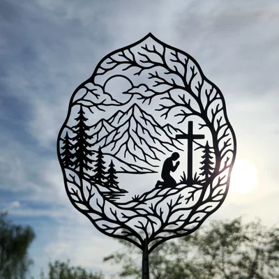 Tranh Treo Tường 2D Faith Mountain Prayer